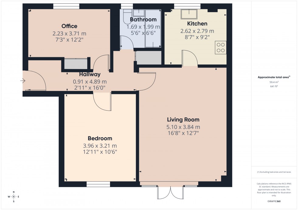 Floorplan for Moormede Crescent, Staines-upon-Thames, TW18