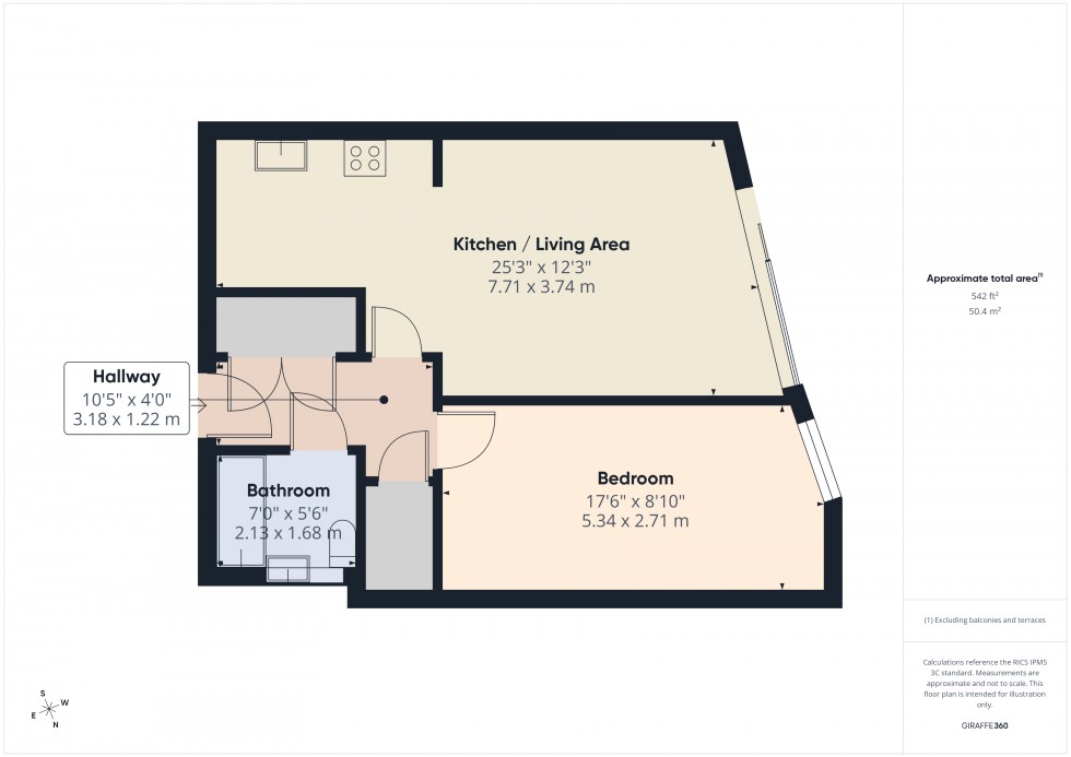 Floorplan for Staines-upon-Thames, Surrey, TW18