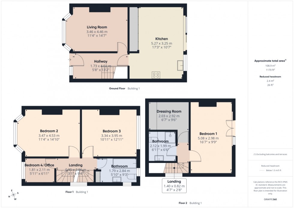 Floorplan for Staines-upon-Thames, Surrey, TW18