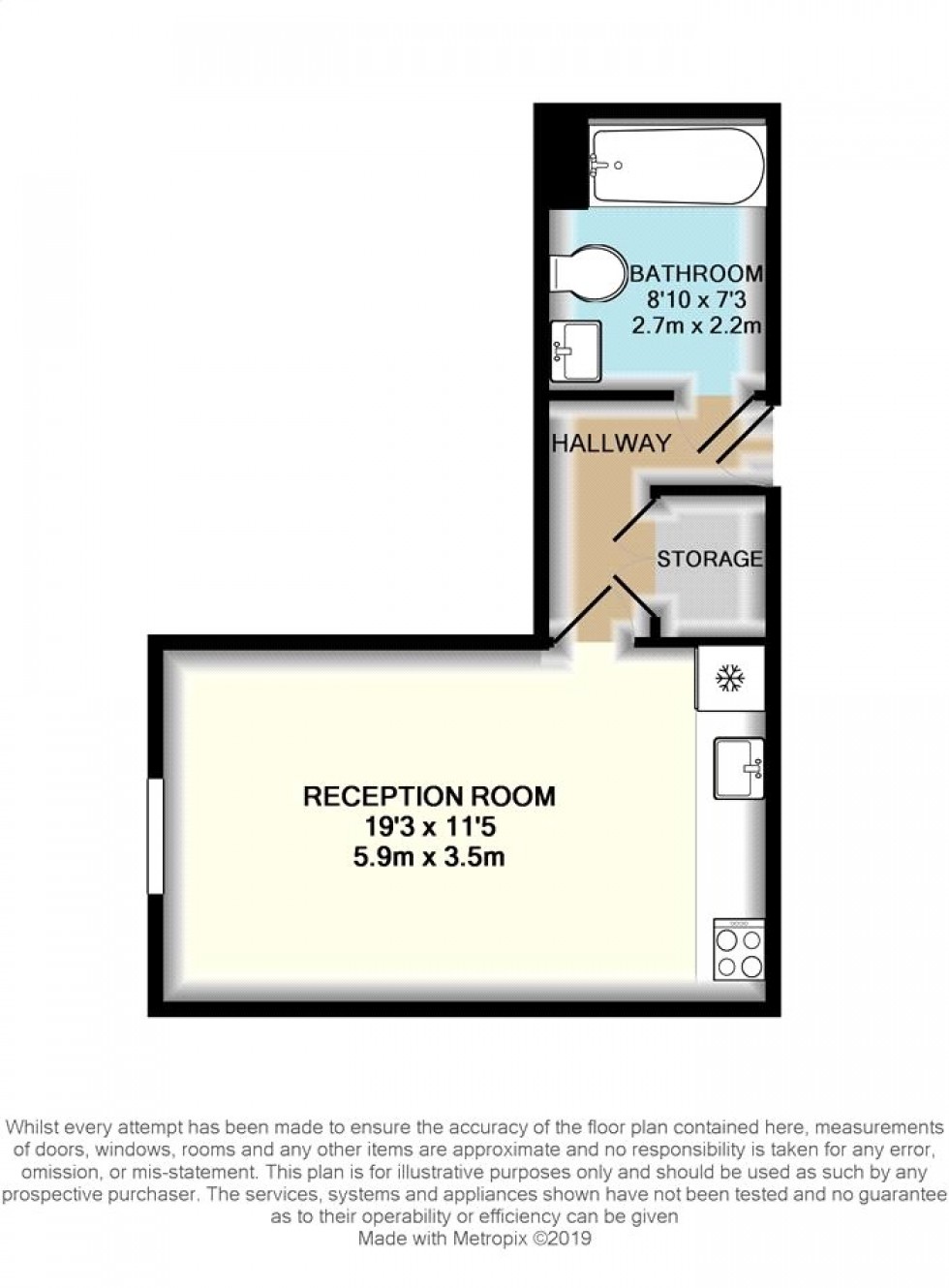 Floorplan for London Road, Middlesex, TW18