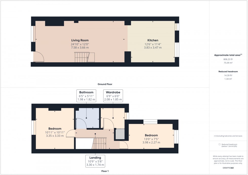 Floorplan for Staines-Upon-Thames, Middlesex, TW18