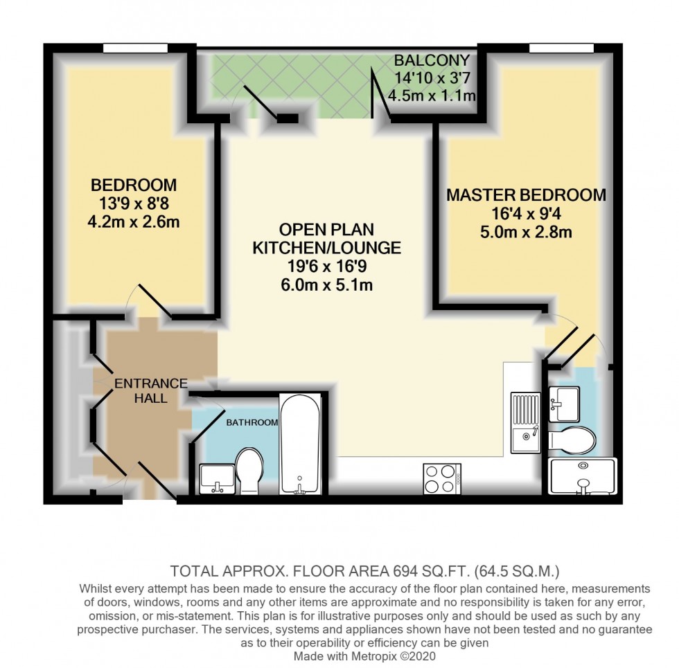 Floorplan for Epsom House, Staines-Upon-Thames, TW18