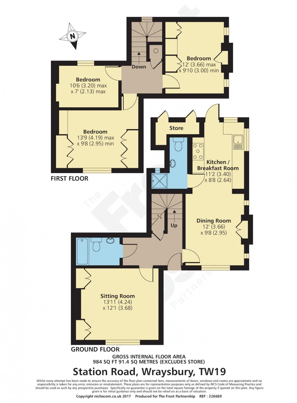 Floorplan for Station Road, Wraysbury, TW19