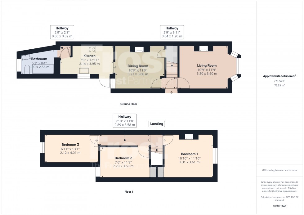 Floorplan for Staines-upon-Thames, Surrey, TW18