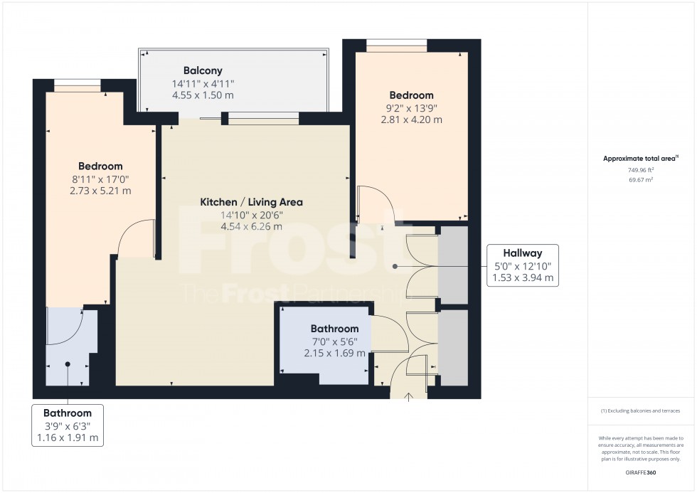 Floorplan for Staines-upon-Thames, Surrey, TW18