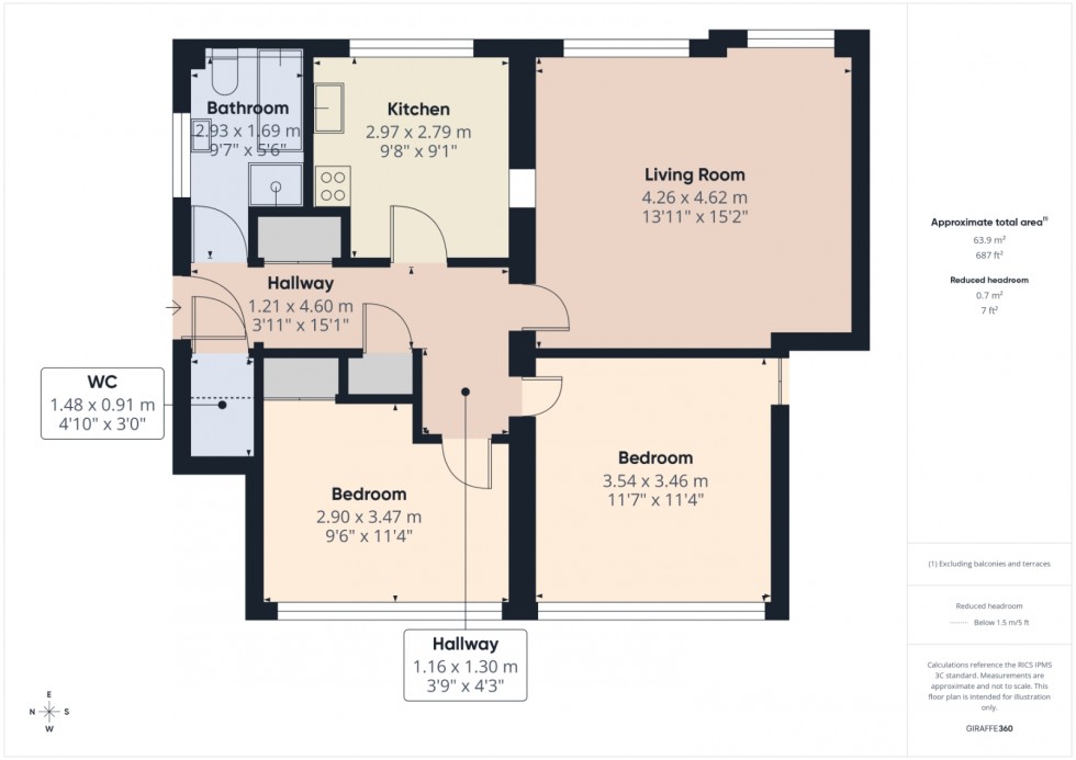 Floorplan for Strode Street, Egham, TW20