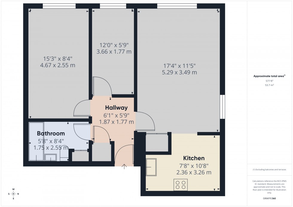 Floorplan for Clarence Court, Windsor, SL4