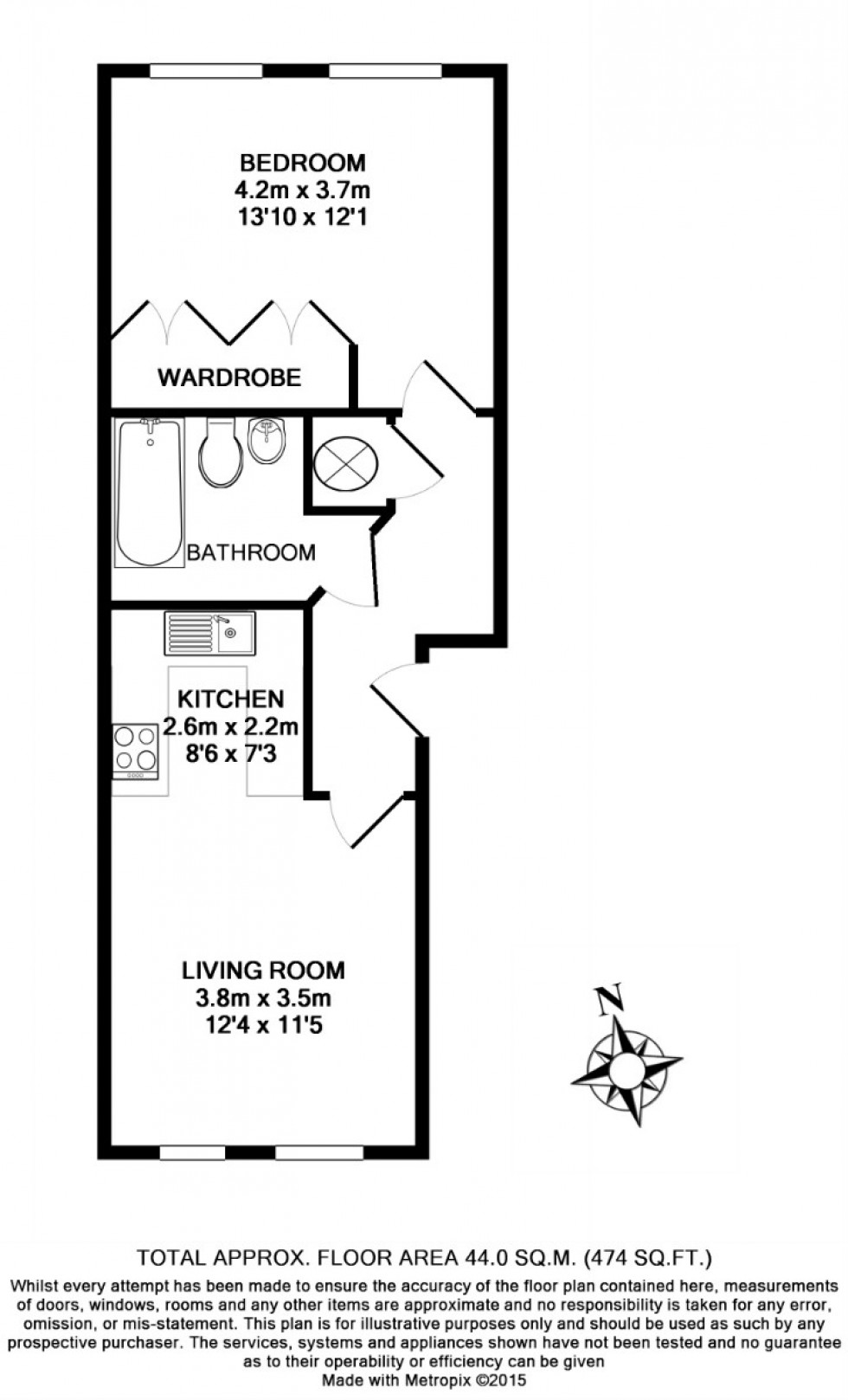 Floorplan for Russell Street, Windsor, SL4