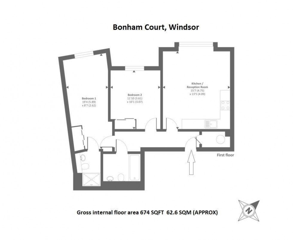 Floorplan for St Leonards Road, Windsor, SL4