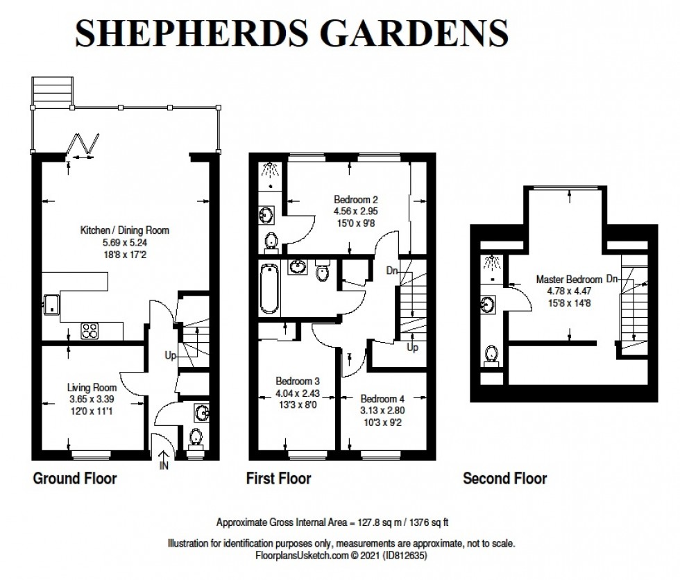 Floorplan for Princes Close, Eton Wick, SL4