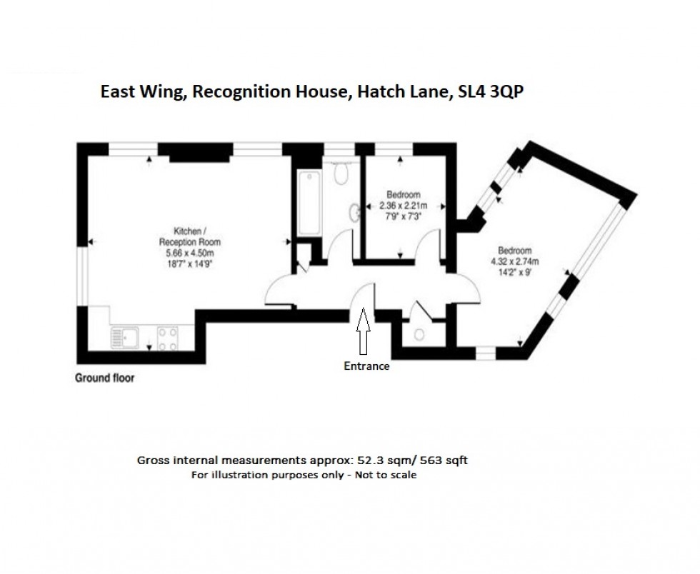 Floorplan for Recognition House, Bridgeman Drive, SL4