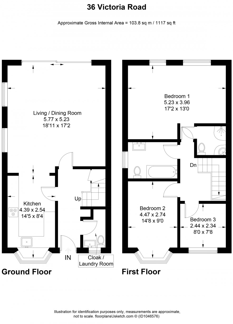 Floorplan for Eton Wick, Berkshire, SL4