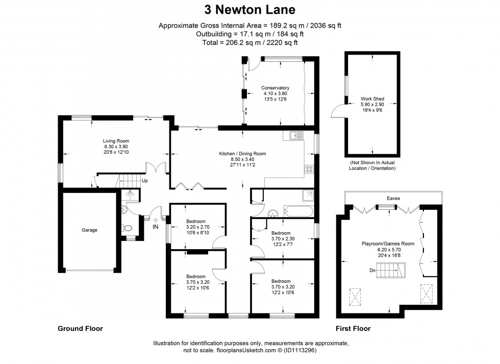 Floorplan for Old Windsor, Berkshire, SL4