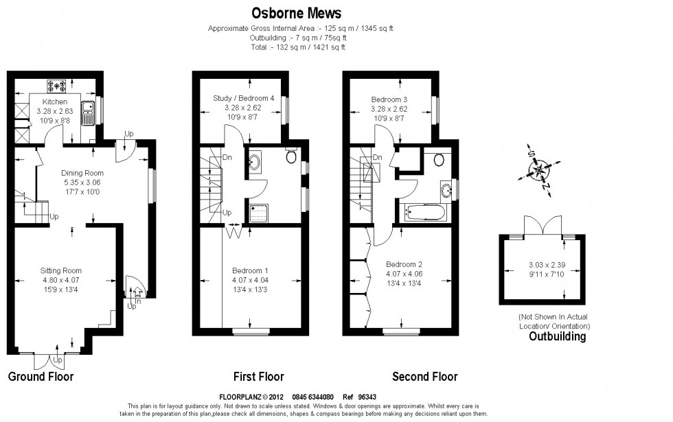 Floorplan for Windsor, Berkshire, SL4