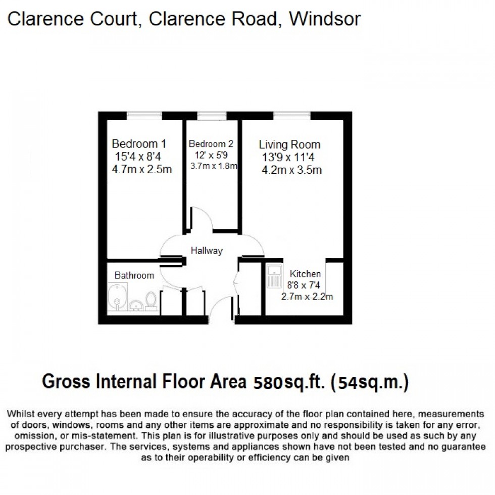 Floorplan for Windsor, Berkshire, SL4