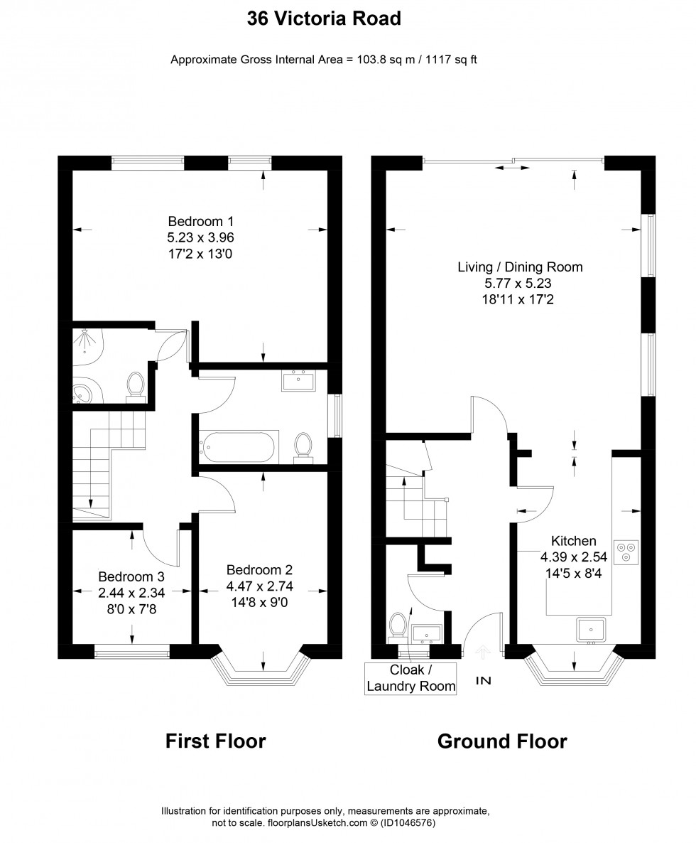 Floorplan for Eton Wick, Berkshire, SL4