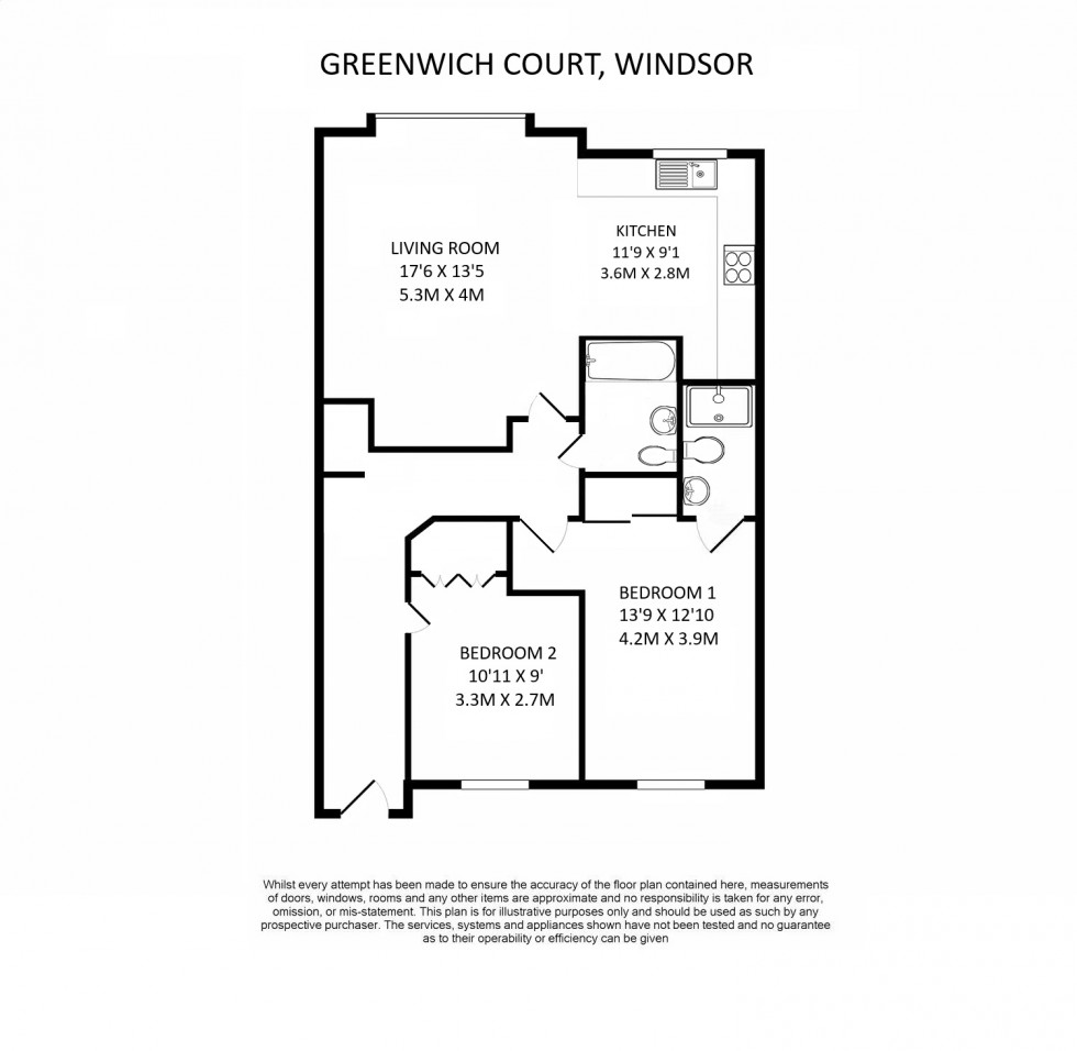 Floorplan for Windsor, Berkshire, SL4