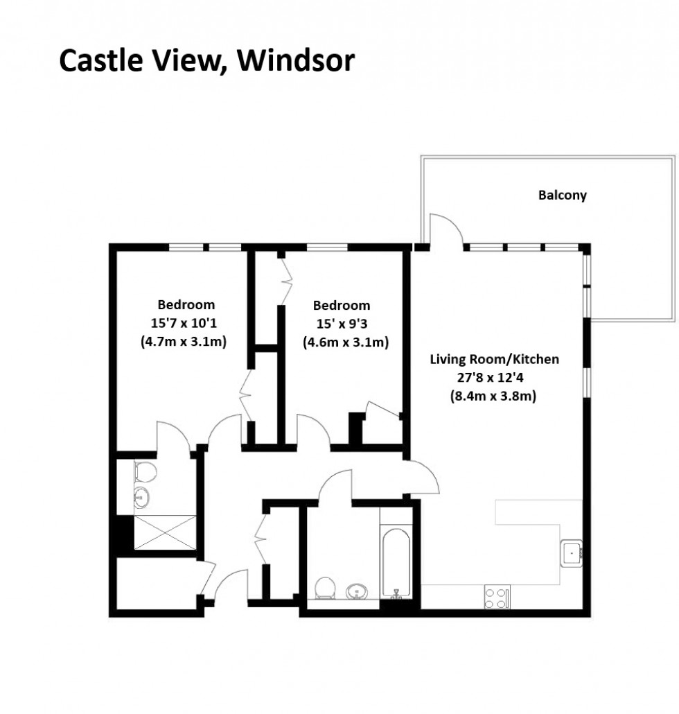 Floorplan for Windsor, Berkshire, SL4