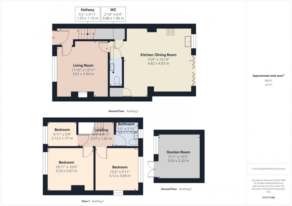 Floorplan for Englefield Green, Egham, TW20