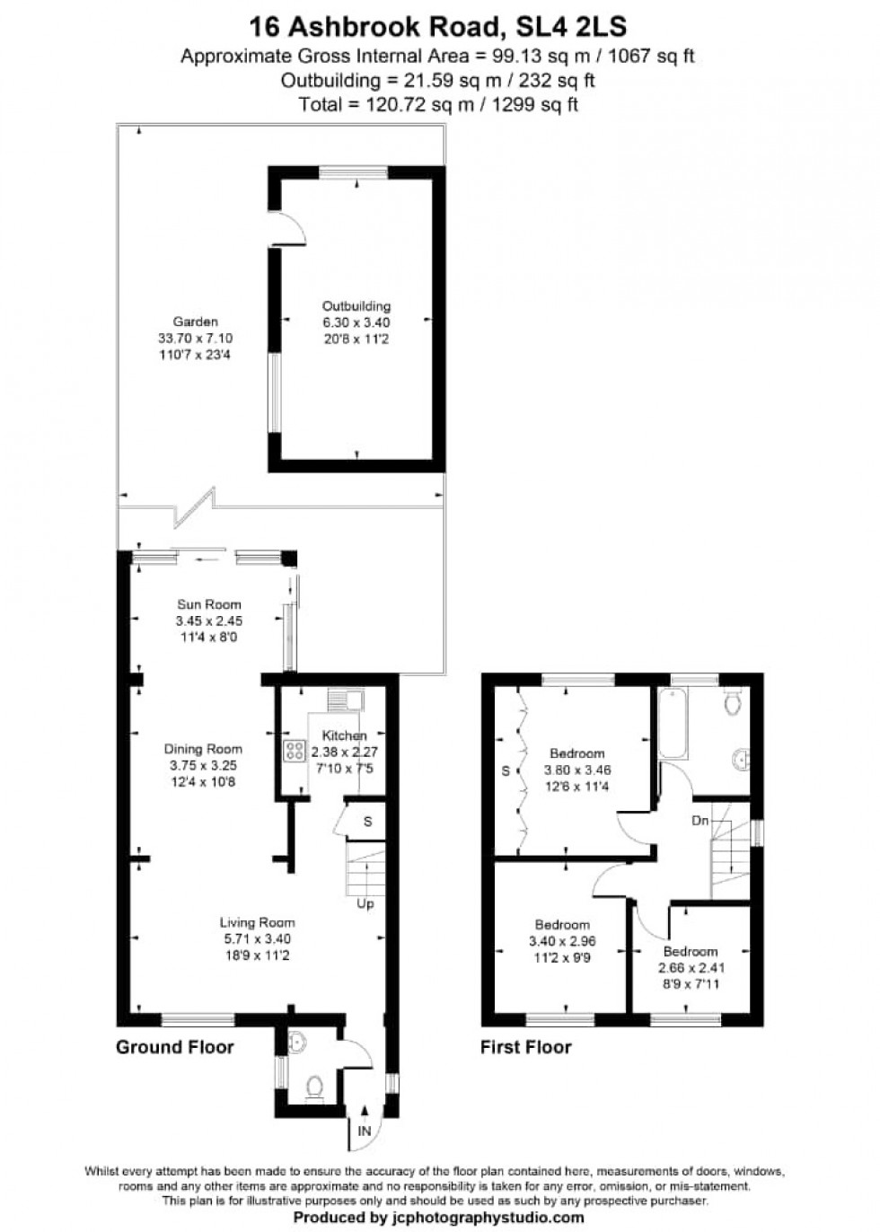 Floorplan for Old Windsor, Old Windsor, SL4