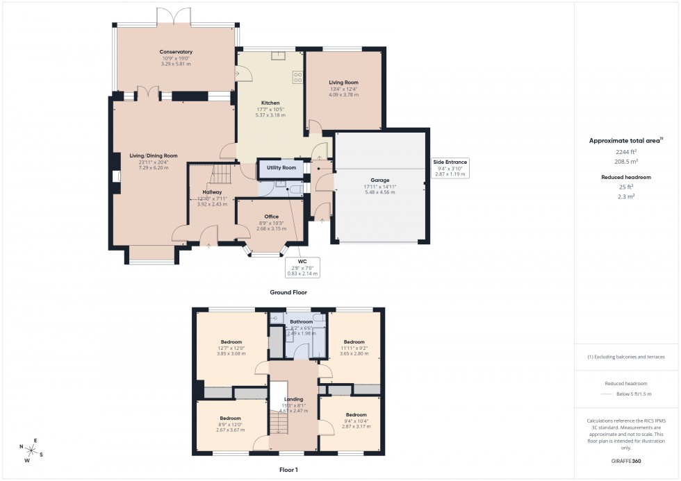 Floorplan for Old Windsor, Berkshire, SL4