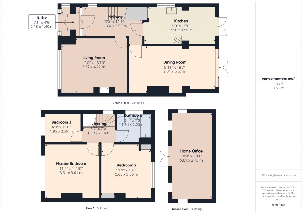 Floorplan for Egham, Surrey, TW20