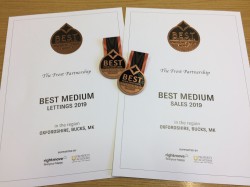 Officially one of the very best estate agents in the country!