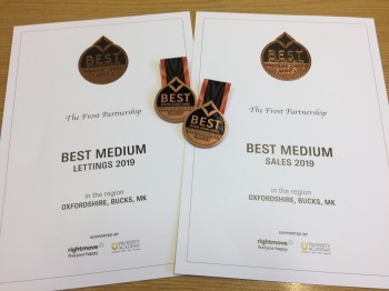 Officially one of the very best estate agents in the country!