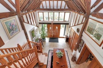 A wealth of character and exposed beams