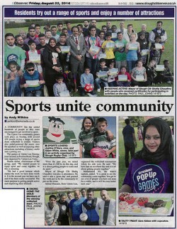 Community sports fun day encourages hundreds of people to get active